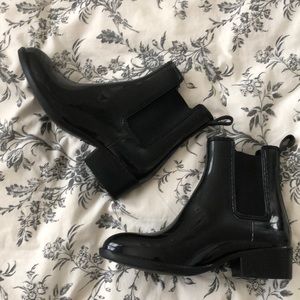 Jeffrey Campbell Patent Chelsea Boots